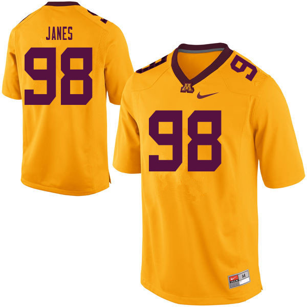 Men #98 Max Janes Minnesota Golden Gophers College Football Jerseys Sale-Yellow